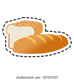 Isolated bread design