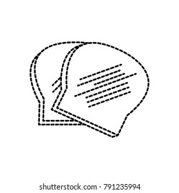 Isolated bread design