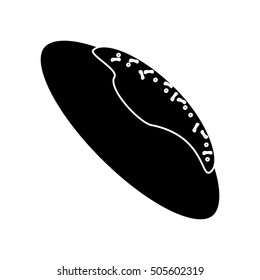 Isolated bread food design