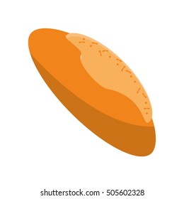 Isolated bread food design