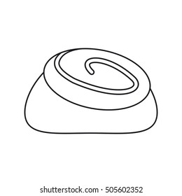Isolated bread food design