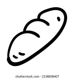 Isolated bread icon flat design Vector