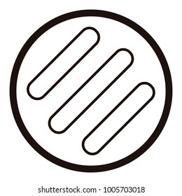 Isolated bread icon on a white background, Vector illustration
