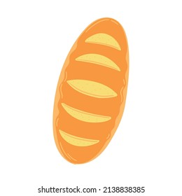 Producto de pan aislado con detalles Vector