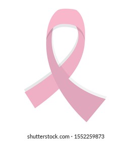 Isolated breast cancer awareness ribbon - Vector illustration