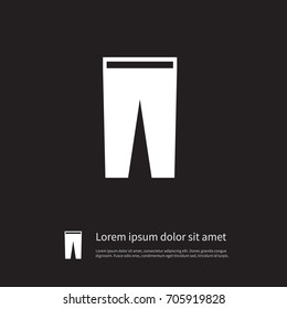 Isolated Breeches Icon. Pants Vector Element Can Be Used For Pants, Trousers, Breeches Design Concept.