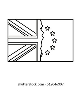 Isolated brexit flag design