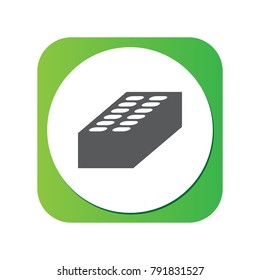 Isolated Brick Icon Symbol On Clean Background. Vector Stone Element In Trendy Style.