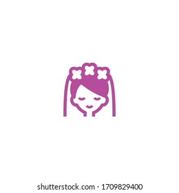 Isolated Bride Woman Vector Icon, Emoji 