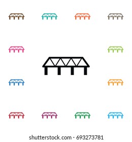 Isolated Bridge Icon. Monument Vector Element Can Be Used For Bridge, Monument, Design Design Concept.