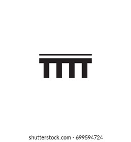 Isolated Bridgework Icon Symbol On Clean Background. Vector Suspension Element In Trendy Style.