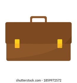 Isolated briefcase financial in white background financial icon- Vector