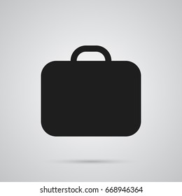Isolated Briefcase Icon Symbol On Clean Background. Vector Case  Element In Trendy Style.