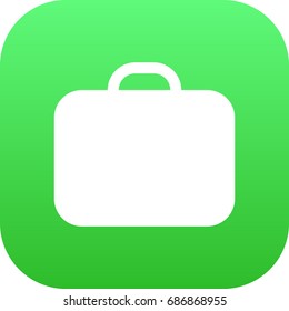 Isolated Briefcase Icon Symbol On Clean Background. Vector Case  Element In Trendy Style.