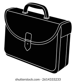 Isolated Briefcase on White Background