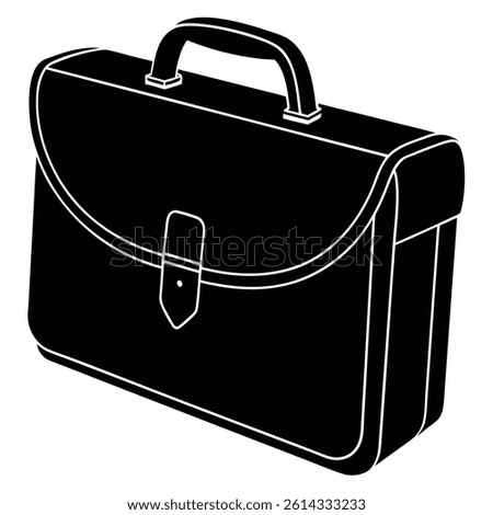 Isolated Briefcase on White Background