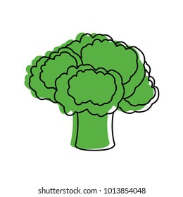 Isolated broccoli design