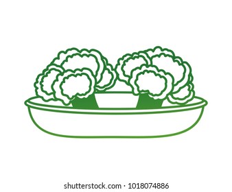 Isolated broccoli design