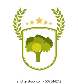 Isolated broccoli design