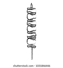 Isolated brochette design