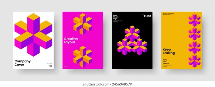 Isolated Brochure Design. Abstract Book Cover Layout. Geometric Report Template. Flyer. Background. Banner. Poster. Business Presentation. Pamphlet. Magazine. Leaflet. Journal. Newsletter