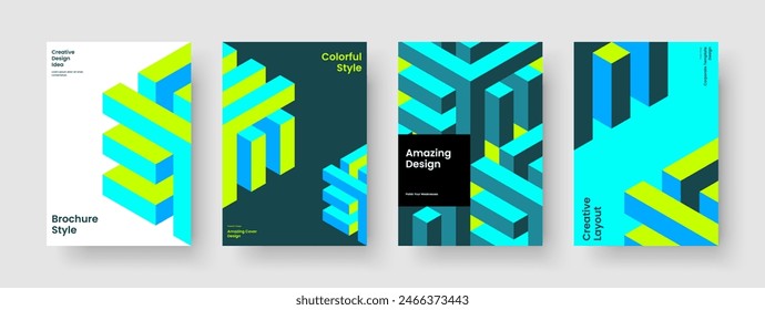 Isolated Brochure Design. Creative Flyer Layout. Geometric Book Cover Template. Poster. Report. Business Presentation. Banner. Background. Notebook. Leaflet. Catalog. Newsletter. Magazine
