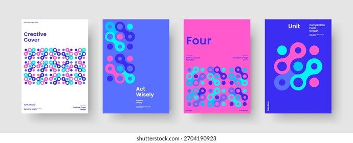 Diseño de folletos aislados. Diseño de fondo geométrico. Plantilla moderna de la cubierta del libro. Cartel. Volante. Anuncio. Informe. Presentación de Negocios. Diario. Identidad de marca. Panfleto. Folleto. Revista