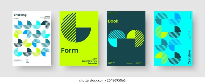 Isolated Brochure Design. Geometric Banner Template. Modern Business Presentation Layout. Report. Flyer. Poster. Background. Book Cover. Newsletter. Magazine. Notebook. Catalog. Handbill. Journal