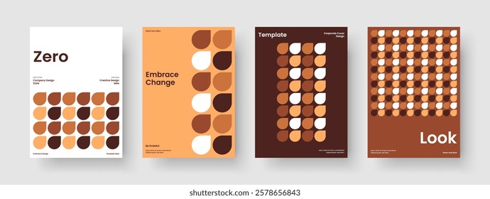 Isolated Brochure Layout. Abstract Flyer Design. Geometric Book Cover Template. Banner. Background. Report. Business Presentation. Poster. Leaflet. Advertising. Pamphlet. Journal. Catalog. Notebook