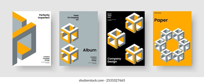 Layout de Folheto Isolado. Modelo de relatório abstrato. Design criativo de fundo. Cartaz. Apresentação de negócios. Faixa. Capa de Livro. Panfleto. Publicidade. Diário. Folheto informativo. Boletim informativo. Conhecimento Manual