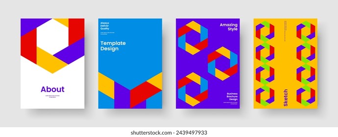 Isolated Brochure Layout. Creative Flyer Template. Geometric Background Design. Poster. Business Presentation. Book Cover. Banner. Report. Advertising. Catalog. Handbill. Pamphlet. Newsletter