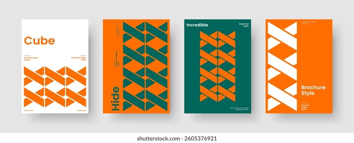 Isolated Brochure Layout. Creative Poster Template. Geometric Book Cover Design. Background. Flyer. Business Presentation. Banner. Report. Newsletter. Portfolio. Journal. Notebook. Pamphlet