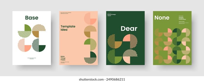 Isolated Brochure Layout. Creative Report Design. Geometric Book Cover Template. Background. Banner. Flyer. Poster. Business Presentation. Brand Identity. Catalog. Journal. Pamphlet. Newsletter