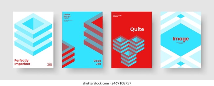 Isolated Brochure Layout. Geometric Book Cover Design. Abstract Banner Template. Flyer. Background. Report. Business Presentation. Poster. Notebook. Handbill. Newsletter. Catalog. Magazine