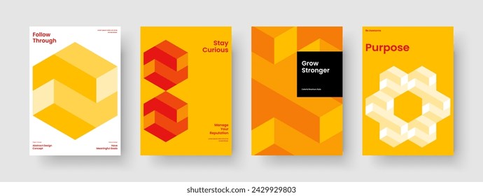Isolated Brochure Layout. Geometric Flyer Design. Creative Poster Template. Banner. Report. Business Presentation. Background. Book Cover. Leaflet. Newsletter. Pamphlet. Advertising. Notebook