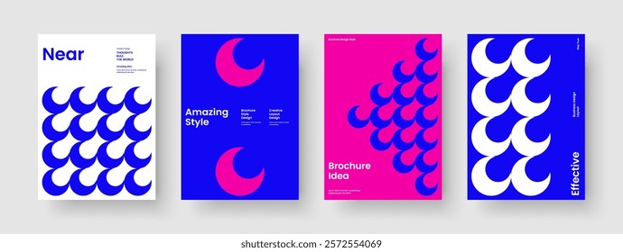 Isolated Brochure Layout. Geometric Flyer Template. Creative Book Cover Design. Poster. Business Presentation. Report. Banner. Background. Catalog. Brand Identity. Pamphlet. Leaflet. Magazine
