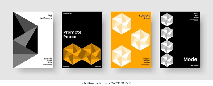 Isolierte Broschürenvorlage. Kreatives Flyer Design. Layout der abstrakten Buchdecke. Bericht. Geschäftspräsentation. Hintergrund. Banner. Poster. Portfolio. Newsletter. Handzettel Broschüre. Zeitschrift