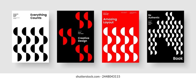 Vereinzelte Broschüren-Vorlage. Geometrisches Buchcover-Layout. Modernes Business-Präsentationsdesign. Flyer. Bericht. Hintergrund. Banner. Poster. Portfolio. Werbung. Newsletter. Broschüre. Brande Identität