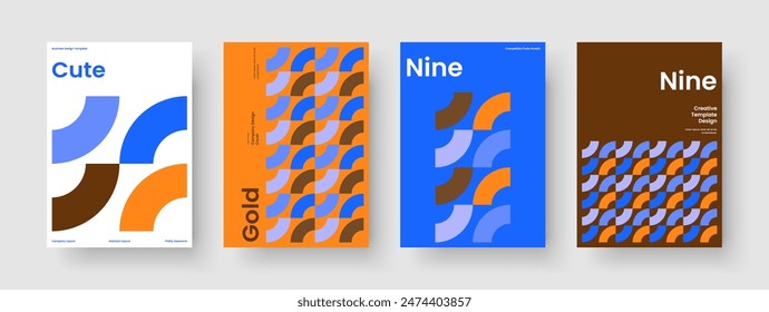 Isolated Brochure Template. Geometric Book Cover Layout. Creative Poster Design. Background. Business Presentation. Report. Flyer. Banner. Newsletter. Leaflet. Notebook. Advertising. Portfolio