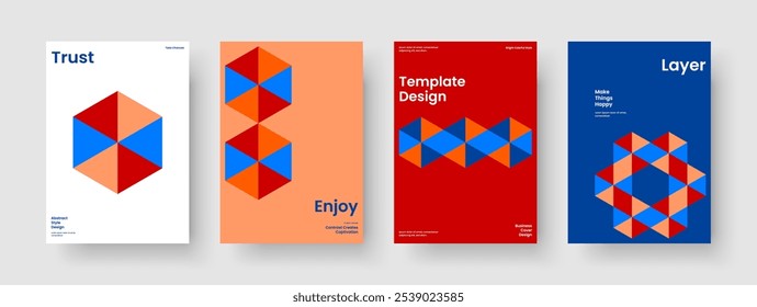 Isolated Brochure Template. Geometric Book Cover Design. Modern Background Layout. Business Presentation. Report. Flyer. Banner. Poster. Newsletter. Journal. Pamphlet. Leaflet. Brand Identity