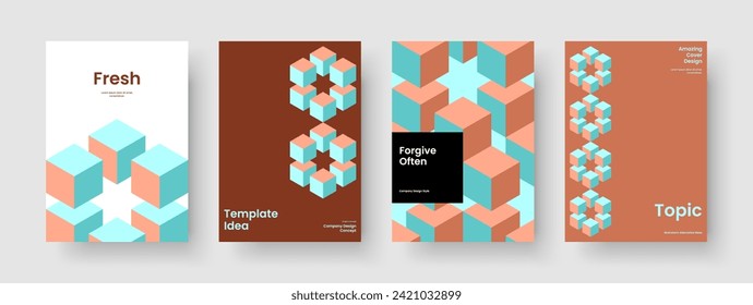 Isolated Brochure Template. Geometric Business Presentation Design. Modern Banner Layout. Book Cover. Report. Flyer. Background. Poster. Magazine. Handbill. Brand Identity. Catalog. Pamphlet