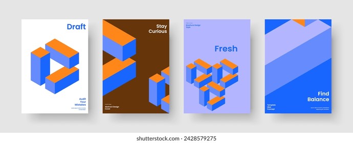 Isolated Brochure Template. Geometric Poster Design. Abstract Business Presentation Layout. Banner. Book Cover. Report. Flyer. Background. Notebook. Pamphlet. Portfolio. Journal. Brand Identity