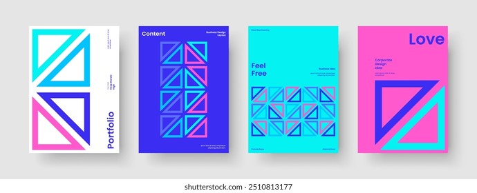 Plantilla de folleto aislado. Diseño geométrico del cartel. Diseño de Informe Abstractas. Anuncio. Antecedentes. Volante. Presentación de Negocios. Portada de libro. Panfleto. Catálogo. Manual. Revista. Folleto