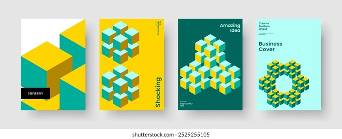Modelo de Folheto Isolado. Design de cartaz geométrico. Disposição Abstrata Da Capa Do Livro. Panfleto. Histórico. Faixa. Apresentação de negócios. Relatório. Notebook. Conhecimento manual. Publicidade. Folheto informativo. Portfólio