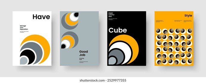 Modelo de Folheto Isolado. Design moderno de banner. Layout de cartaz criativo. Panfleto. Relatório. Histórico. Capa de Livro. Apresentação de negócios. Boletim informativo. Panfleto. Carteira. Conhecimento manual. Folheto informativo. Diário