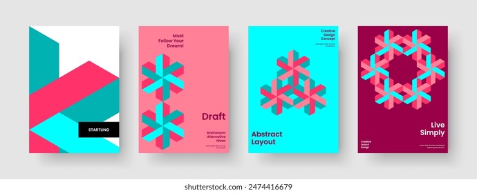 Isolated Brochure Template. Modern Book Cover Design. Creative Background Layout. Banner. Report. Business Presentation. Flyer. Poster. Portfolio. Catalog. Notebook. Advertising. Handbill