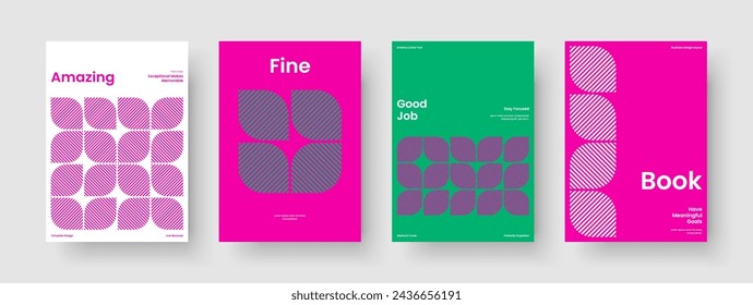 Plantilla de folleto aislada. Diseño de informe moderno. Diseño Geométrico de Presentación de Negocios. Cartel. Volante. Portada del libro. Pancarta. Antecedentes. Diario. Publicidad. Handbill. Folleto. Cartera. Catálogo