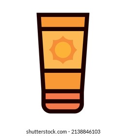 Isolated bronzer summer icon vector illustration