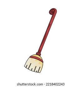 Isolated broom hallowen vector illustration