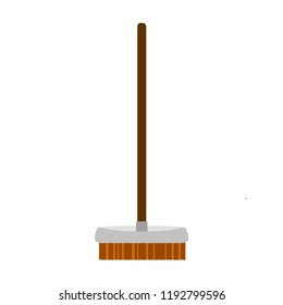 Isolated broom icon image. Vector illustration design